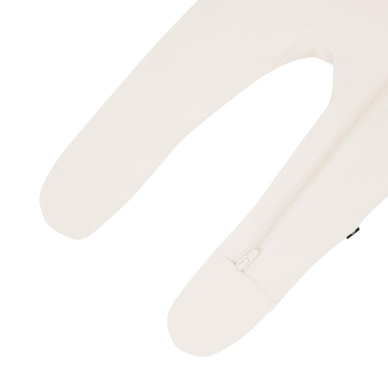 KYTE BABY Unisex Zipper Closure Footies, Rayon Made From Bamboo (6-12 Months, Oat) - Image 5